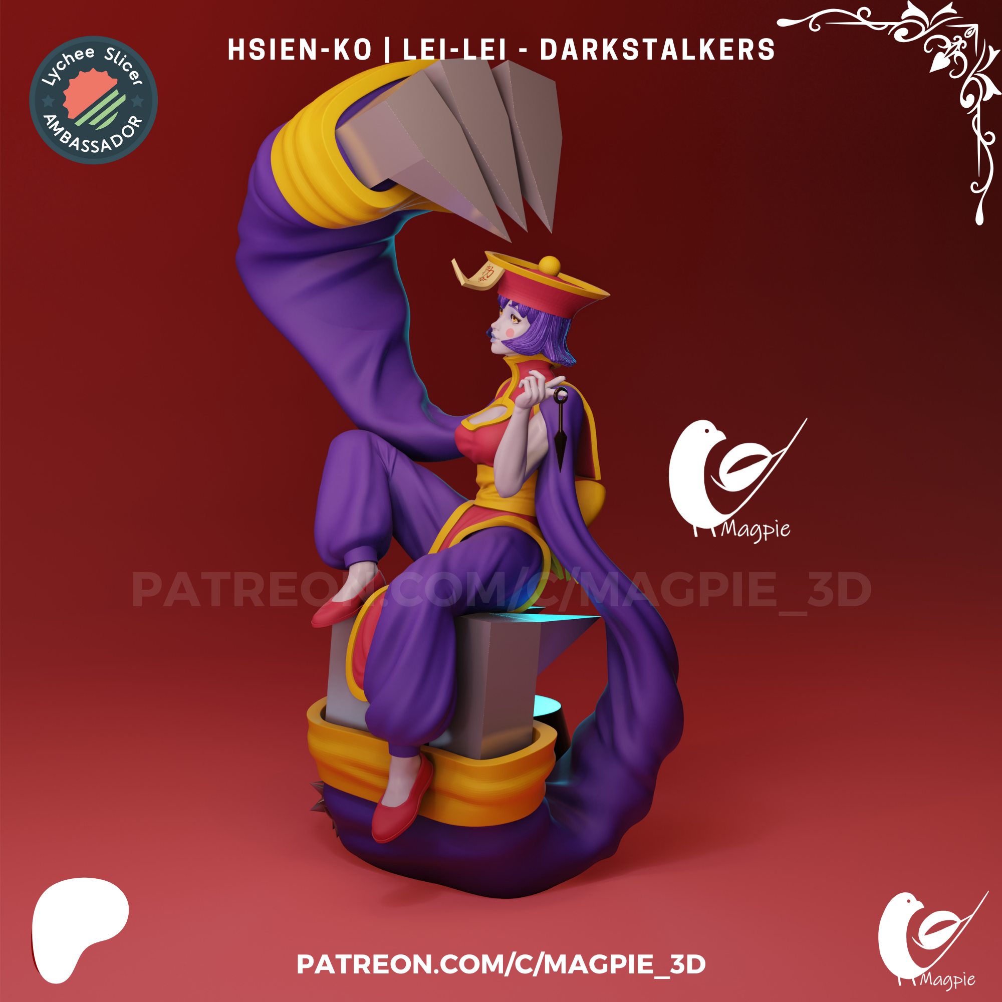 Hsien-Ko - Lei-Lei - Darkstalkers MagPie_3d 03